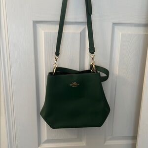 Coach Green Leather Crossbody Bag